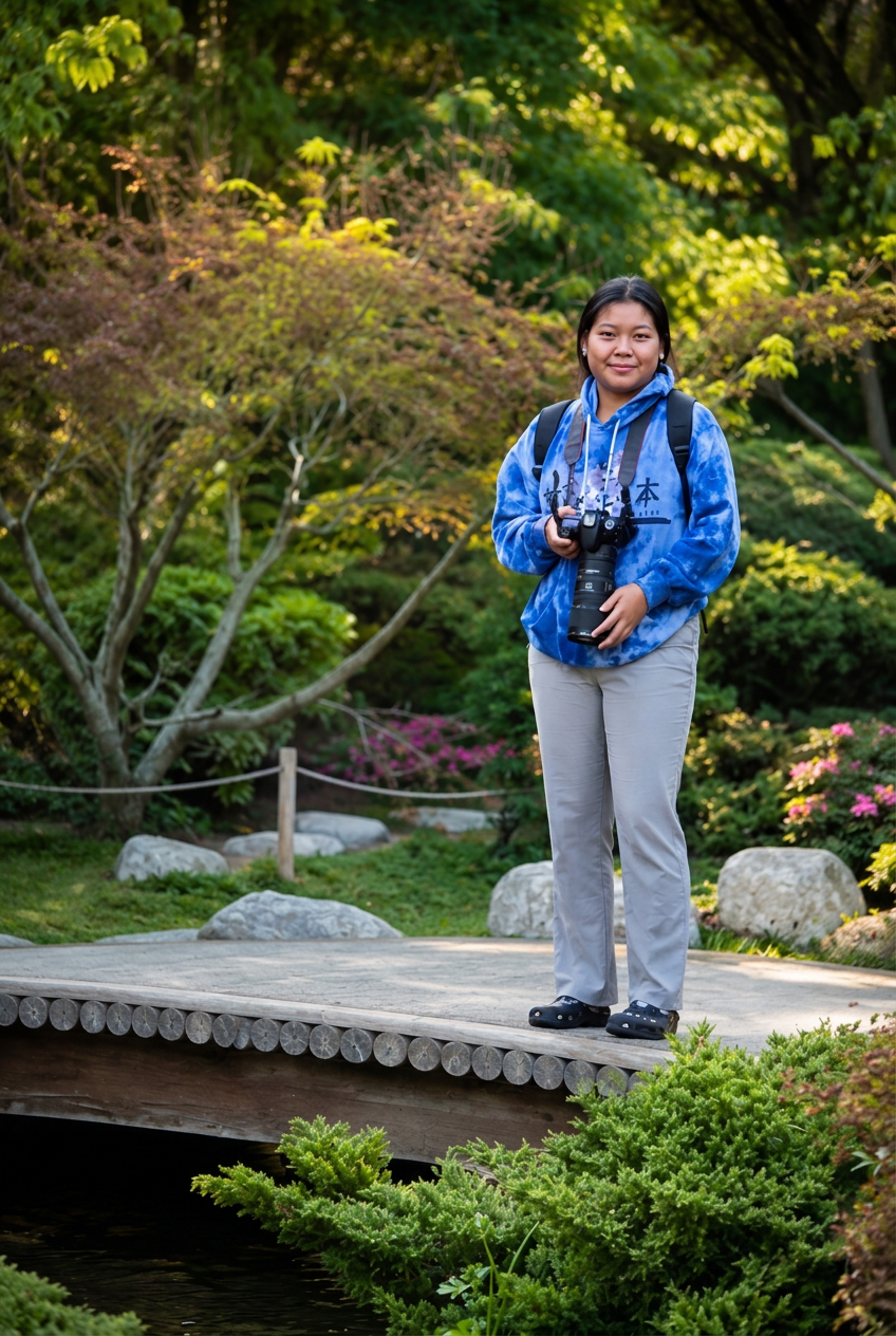 Kay De Aye holding her camera